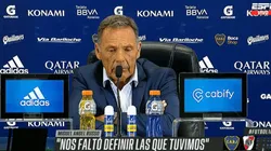 Miguel Ángel Russo en conferencia de prensa.
