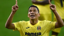 Carlos Bacca celebró su primer gol en la temporada de la liga española con el Villarreal.