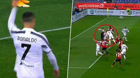 No salta, vuelta: Cristiano pidió que le tiren el centro y metió un golazo de cabeza
