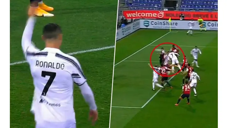 No salta, vuelta: Cristiano pidió que le tiren el centro y metió un golazo de cabeza