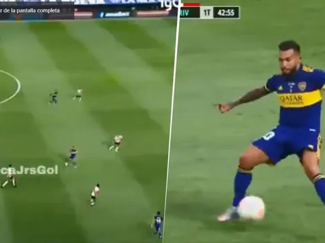 Clave en el gol de Boca: el taco de Tevez para asistir a Capaldo en el penal