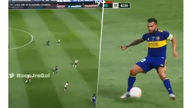 Clave en el gol de Boca: el taco de Tevez para asistir a Capaldo en el penal