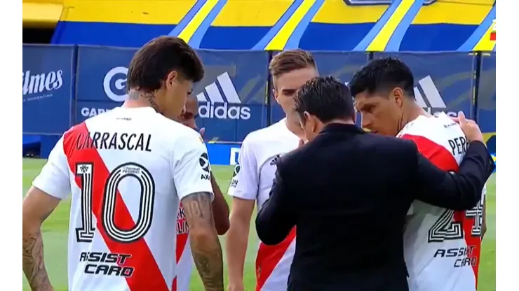 Video: la reacción de Gallardo cuando vio cómo estaba parado Boca