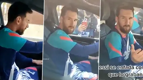 La secuencia del enojo de Lionel Messi.