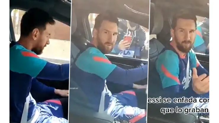 La secuencia del enojo de Lionel Messi.