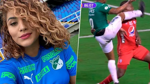 El polémico trino de Fay Martínez sobre la patada de Ángelo Rodríguez a Marlon Torres en el clásico caleño.