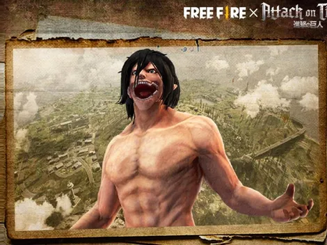 Como conseguir la nueva skin de Attack on Titans en Free Fire