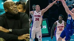 Michael Jordan, Mason Plumlee y Gordon Hayward