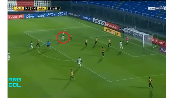 ¿Autogol o gol de Jarlan? Nacional se pone en ventaja contra Guaraní