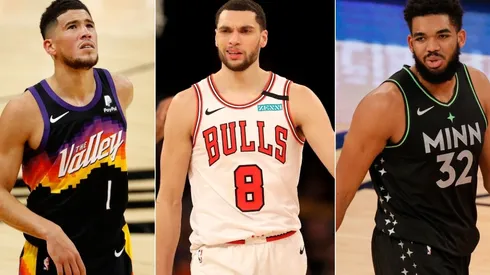 New York Knicks: Devin Booker, Zach LaVine y Karl-Anthony Towns