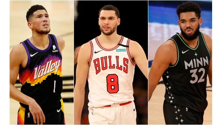 New York Knicks: Devin Booker, Zach LaVine y Karl-Anthony Towns