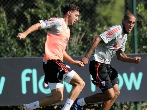 El XI que paró Gallardo en la práctica de River antes del Superclásico con Boca