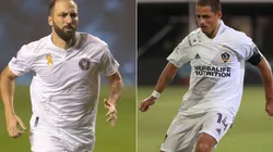 Gonzalo Higuaín y Javier Hernández