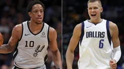 DeMar DeRozan y Kristaps Porzingis