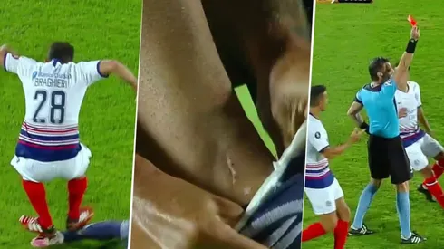 Lo amonestó, vio el tobillo del rival y lo echó: la insólita roja de Braghieri con San Lorenzo