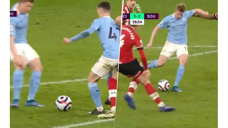 Ah no, el golazo que hizo De Bruyne: caño de primera y definición perfecta