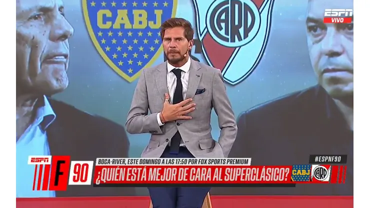 Sebastián Vignolo en la apertura de su programa.