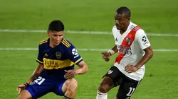 Jorman Campuzano y Nicolás De La Cruz, posibles protagonistas del Superclásico que se viene (Foto: Getty Images).
