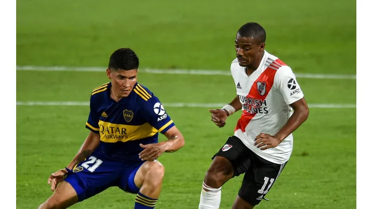 Jorman Campuzano y Nicolás De La Cruz, posibles protagonistas del Superclásico que se viene (Foto: Getty Images).