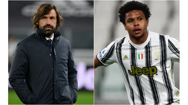 Andrea Pirlo y Weston McKennie (Foto: Getty)