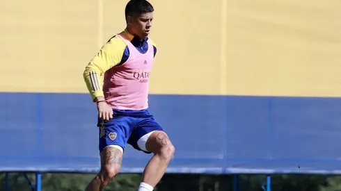 Marcos Rojo entrenó con el grupo y concentraría para el Superclásico