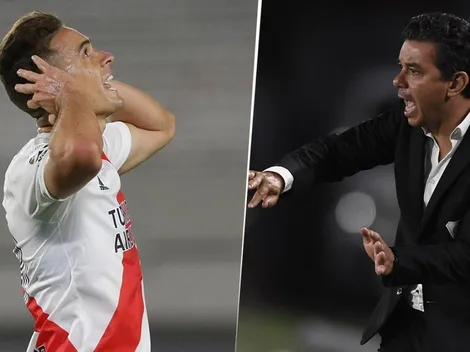 Así fue el tremendo regaño que le pegó Gallardo a Santos Borré