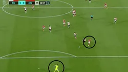 Gran atajada de Franco Armani a Gabriel Hauche.