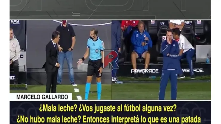 Gallardo explotó contra el árbitro: "¿Vos jugaste al fútbol alguna vez?"