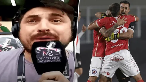 La reacción del Tano Santarsiero en el gol de Argentinos: "No te puedo creer..."