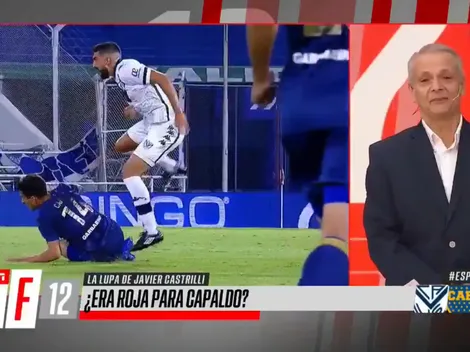 Castrilli dijo que era roja a Capaldo y que no le cobraron un penal a Vélez