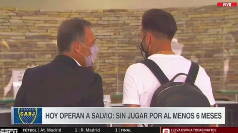 No durmió nada: Russo madrugó en su día libre y acompañó al Toto Salvio en su operación