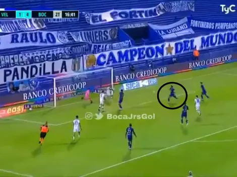 Video: Fabra llegó hasta el fondo y asistió a Tevez, que le pegó de primera y puso el quinto