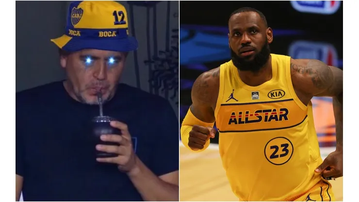 Juan Román Riquleme y LeBron James (Foto: Twitter y Getty Images)