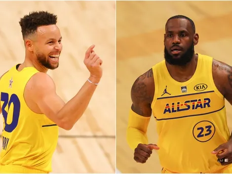 Curry brilló desde el logo y LeBron tuvo un blooper impensado