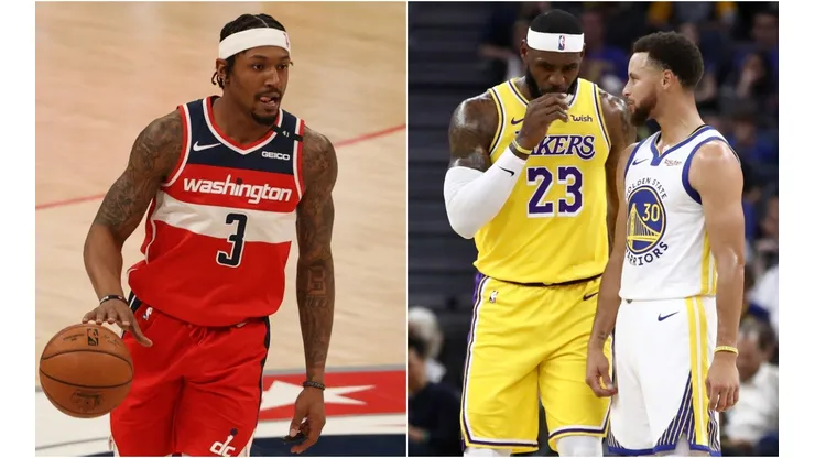 Bradley Beal, LeBron James y Stephen Curry