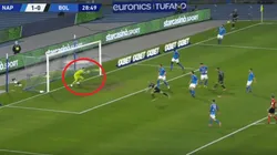 Reflejos felinos: increíble atajada de David Ospina en el Napoli vs. Bologna