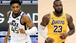 Donovan Mitchell y LeBron James