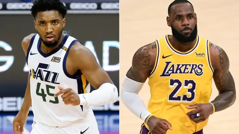 Donovan Mitchell y LeBron James
