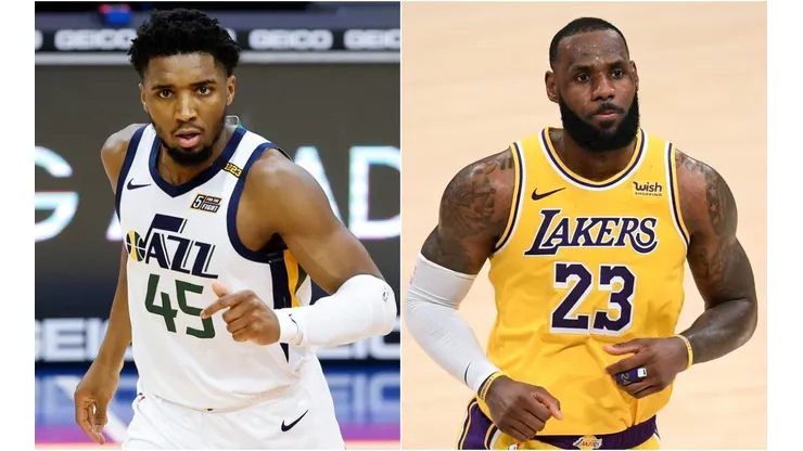 Donovan Mitchell y LeBron James