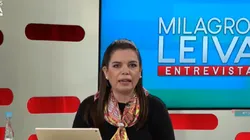 Milagros Leiva es conductora en Willax.