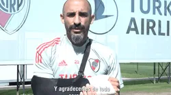 Video: Pinola les mandó un mensaje y los hinchas de River se volvieron locos