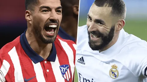 Luis Suárez y Karim Benzema (Imagen: Getty)