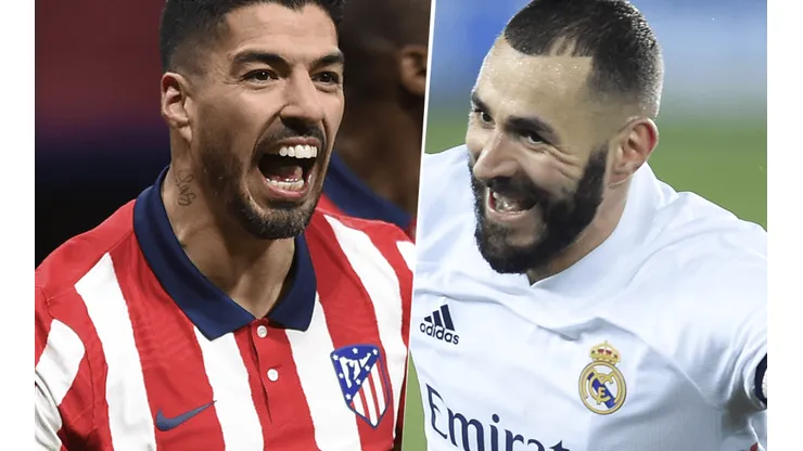 Luis Suárez y Karim Benzema (Imagen: Getty)