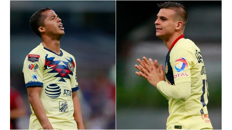 Giovani Dos Santos y Nicolas Benedetti