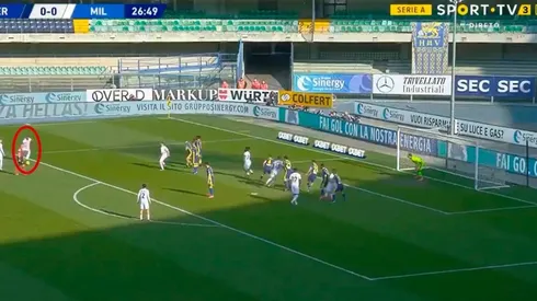 La puso donde quiso: Krunić puso en ventaja al Milan con un golazo de tiro libre