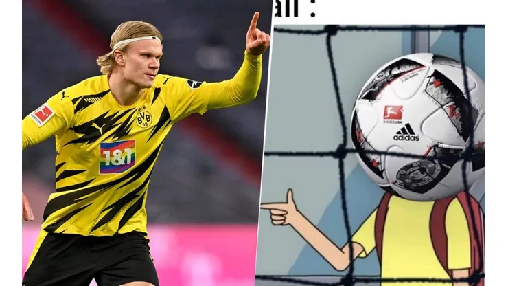 Explotó Twitter: los memes de los goles de Haaland contra Bayern Múnich