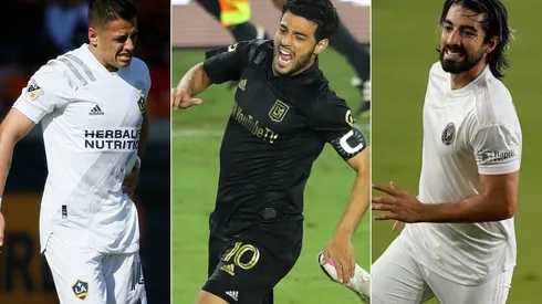 Javier Hernández, Carlos Vela y Rodolfo Pizarro