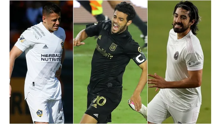 Javier Hernández, Carlos Vela y Rodolfo Pizarro