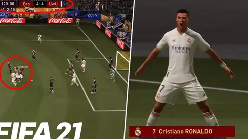 Con la del Madrid: chilena de CR7 para ganar en el último minuto en el FIFA 21
