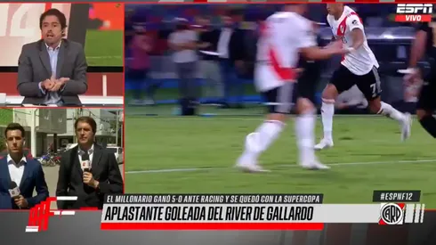 Closs criticó a Racing por su partido contra River: "Era un equipo livianito"